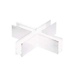 LOC LED Of Cyprus - ACA-Lighting MSCROSSW Matte White Connector "+" For Magnetic SurfACe/Pendant Track