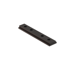 LOC LED Of Cyprus - ACA-Lighting TMCSRB Metal Black Straight Connector For Mini Magnetic Track