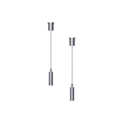 LOC LED Of Cyprus - ACA-Lighting TMHKB Hanging Kit(Sets 2 Pcs) For Mini Black Magnetic Track Tms*Mb With 2M Steel Black Wire & Installation ACcessories
