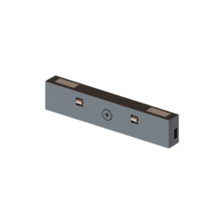 LOC LED Of Cyprus - ACA-Lighting TMSCB Black Straight Electrical Connector For Mini Magnetic Track 24V DC