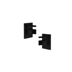LOC LED Of Cyprus - ACA-Lighting TMSTECB Black End Cups(Set Of 2 Pcs) For Mini Magnetic Track