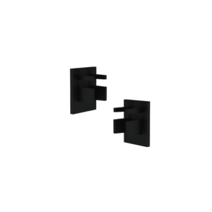 LOC LED Of Cyprus - ACA-Lighting TMSTECB Black End Cups(Set Of 2 Pcs) For Mini Magnetic Track