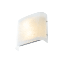 LOC LED Of Cyprus - ACA-Lighting DL0831RC Wall Mounted 2Xe27 White Glass Motive+Metal 26Χ25Χ8