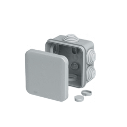 LOC LED Of Cyprus - ACA-Lighting NX1044 Waterproof Junction Box Square 85X85X40Mm Grey 6 Glands IP55