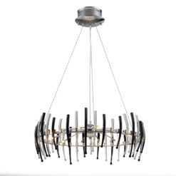 LOC LED Of Cyprus - ACA-Lighting W179112 Netto Suspended 12L Transp. + Black