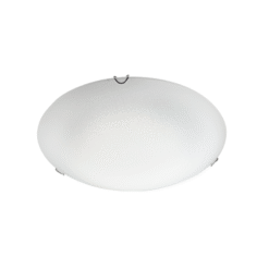 LOC LED Of Cyprus - ACA-Lighting DL0840 Wall Mounted/Ceiling 3Xe27 White Glass Motive+Metal Φ40Χh12Cm Scilla