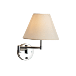 LOC LED Of Cyprus - ACA-Lighting SUWB01C Wall Lamp 1Χe27 Creme Cloth Shade Suwon