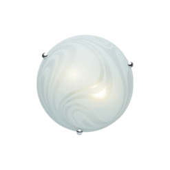 LOC LED Of Cyprus - ACA-Lighting XD08400 Ceiling Lamp 3Xe27 D40Cm Glass White And Frosted Pelagos