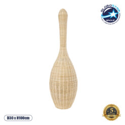 LOC LED Of Cyprus - GLOBOSTAR® PARADIS 01843 Boho Επιδαπέδιο Φωτιστικό με Ντουί 1 x E27 AC 220-240V IP20 - Μπεζ - Μ30 x Π30 x Υ100cm