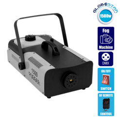 LOC LED Of Cyprus - GLOBOSTAR® SMOKIE 51145 Stage Μηχανή Καπνού 1500W AC 220-240V IP20 DMX512 Protocol & RF Ασύρματο Χειριστήριο - Μ47 x Π25.5 x Υ19cm - 1 Χρόνο Εγγύηση