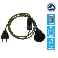 LOC LED Of Cyprus - GLOBOSTAR® WHIP 91031 Μοντέρνο DIY Φωτιστικό με Πλεκτό Καλώδιο