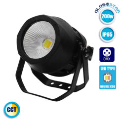 LOC LED Of Cyprus - Αδιάβροχος Προβολέας COB LED PAR DMX512 200 Watt 230v IP65 CCT Ψυχρό - Ημέρας - Θερμό GloboStar 51159