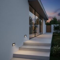 LOC LED Of Cyprus - kelvo® STEPART KLV-101-0081 Χωνευτό Φωτιστικό Σκαλοπατιού / Διαδρόμου LED 3W 375lm 45° AC 220-240V Αδιάβροχο IP65 Θερμό Λευκό 2700K - Lumileds SMD Chip & TÜV SÜD Driver - Γκρι Ανθρακί Ματ - Μ10.5 x Π4.5 x Υ6cm / Q9.1 x 4.5cm - 5 Χρόνια Εγγύηση