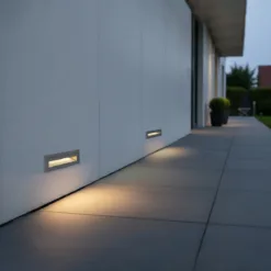 LOC LED Of Cyprus - kelvo® STEPART KLV-101-0087 Χωνευτό Φωτιστικό Σκαλοπατιού / Διαδρόμου LED 4W 500lm 45° AC 220-240V Αδιάβροχο IP65 Θερμό Λευκό 2700K - Lumileds SMD Chip & TÜV SÜD Driver - Γκρι Ανθρακί Ματ - Μ21 x Π5.5 x Υ6.5cm / Q20.3 x 5.6cm - 5 Χρόνια Εγγύηση