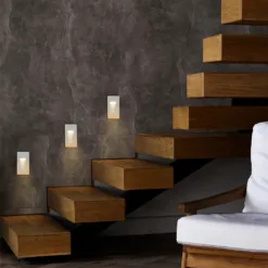 LOC LED Of Cyprus - kelvo® STEPART KLV-101-0091 Χωνευτό Φωτιστικό Σκαλοπατιού / Διαδρόμου LED 3W 375lm 45° AC 220-240V Αδιάβροχο IP65 Θερμό Λευκό 2700K - Lumileds SMD Chip & TÜV SÜD Driver - Λευκό Ματ - Μ6 x Π5.5 x Υ10cm / Q5 x 9.6cm - 5 Χρόνια Εγγύηση