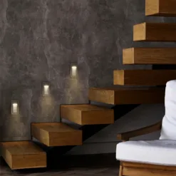 LOC LED Of Cyprus - kelvo® STEPART KLV-101-0090 Χωνευτό Φωτιστικό Σκαλοπατιού / Διαδρόμου LED 3W 375lm 45° AC 220-240V Αδιάβροχο IP65 Θερμό Λευκό 2700K - Lumileds SMD Chip & TÜV SÜD Driver - Γκρι Ανθρακί Ματ - Μ6 x Π5.5 x Υ10cm / Q5 x 9.6cm - 5 Χρόνια Εγγύηση