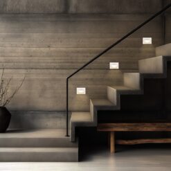 LOC LED Of Cyprus - kelvo® STEPART KLV-101-0085 Χωνευτό Φωτιστικό Σκαλοπατιού / Διαδρόμου LED 3W 375lm 45° AC 220-240V Αδιάβροχο IP65 Θερμό Λευκό 2700K - Lumileds SMD Chip & TÜV SÜD Driver - Λευκό Ματ - Μ11.5 x Π5.3 x Υ8.3cm / Q10.6 x 7.6cm - 5 Χρόνια Εγγύηση