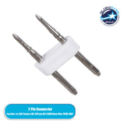 LOC LED Of Cyprus - GLOBOSTAR® NEOVALE-NEOTUBE-A 70630 Καρφάκι Σύνδεσης για Ταινία LED Αδιάβροχο IP65 - Λευκό - Μ2.2 x Π1 x Υ0.4cm