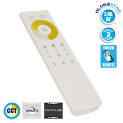 LOC LED Of Cyprus - GLOBOSTAR® CCTGROUP 73352 RF 2.4G Ασύρματο Χειριστήριο Αφής 3 Ζωνών για CCT Controller 73353 DC3V 2 x AAA IP20 - RF 2.4G - Μ15 x Π4 x Υ1cm - 2 Χρόνια Εγγύηση