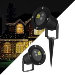 LOC LED Of Cyprus - GloboStar® 75598 Προβολάκι Κήπου Καρφωτό - Δαπέδου Laser 30W 60° AC 230V Αδιάβροχο IP67 με Ασύρματο Χειριστήριο RF 2.4Ghz Πράσινο - Κόκκινο