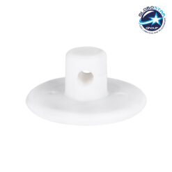 LOC LED Of Cyprus - GloboStar® DIY 77561 Επιτοίχιο Εξάρτημα Στήριξης Καλωδίου Φωτιστικού - Φ4.5 x Υ2cm - Λευκό - Σιλικόνης - 5 Χρόνια Εγγύηση
