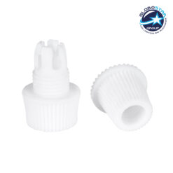 LOC LED Of Cyprus - GloboStar® DIY 77563 Επιτοίχιος Στυπιοθλίπτης - Στήριγμα Καλωδίου Φωτιστικού - Φ1.6 x Υ2.3cm - Λευκό - Πλαστικό - 5 Χρόνια Εγγύηση