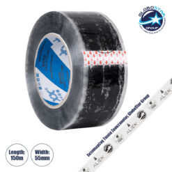 LOC LED Of Cyprus - GLOBOSTAR® PACKAGING 79960 Αυτοκόλλητη Ταινία Συσκευασίας Υψηλής Ποιότητας Φάρδους 5.5cm & Μήκους 150 Μέτρων - Διάφανο & Μαύρο - GLOBOSTAR & ALIEN Design - Μ15000 x Π5.5 x Υ0.01cm