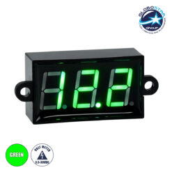 LOC LED Of Cyprus - GloboStar® 79986 Όργανο Μέτρησης Τάσης Βολτόμετρο με Οθόνη LED Display DC 3.5 έως 30V Πράσινο Μ5.5 x Π1.5 x Υ2.5cm