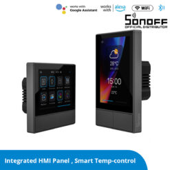LOC LED Of Cyprus - GloboStar® 80058 SONOFF NSPanel-R2-2022-EU - Wi-Fi Smart Scene Wall Switch(86/EU Type) - Integrated HMI Panel - Smart Temperature Control