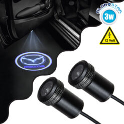 LOC LED Of Cyprus - GloboStar® 81613 MAZDA Ghost Car Brand Logo Projector - Προτζέκτορας Προβολής Μάρκας Αυτοκινήτου LED CREE XHP35 3W 240lm 120° DC 12V IP20 Ψυχρό Λευκό 6000K