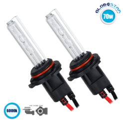 LOC LED Of Cyprus - GloboStar® 84006 H10 ΣΕΤ 2 x Λάμπες Βασικού Φωτισμού Αυτοκινήτου & Μοτοσυκλέτας Xenon HID 70W 6400lm IP20 Ψυχρό Λευκό 6000K