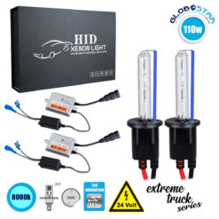 LOC LED Of Cyprus - GloboStar® 84133 H1 XCB Line KIT Βασικού Φωτισμού Φορτηγού 3rd Generation Can-Bus Extreme Truck Series XENON 110W 10350lm DC 24V Αδιάβροχο IP65 Ψυχρό Λευκό 8000K