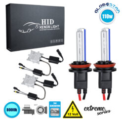 LOC LED Of Cyprus - GloboStar® 84162 H11 XCB Line KIT Βασικού Φωτισμού Αυτοκινήτου & Μοτοσυκλέτας 3rd Generation Can-Bus Extreme Series XENON 110W 10350lm DC 9-16V Αδιάβροχο IP65 Ψυχρό Λευκό 8000K