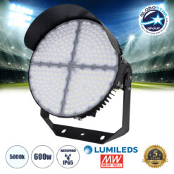 LOC LED Of Cyprus - GloboStar® CYCLOP 90107 LED Προβολέας Γηπέδου 600W 96000LM 60° AC 100-277V IP65 - Ψυχρό Λευκό 5000K - MeanWell Driver & LumiLEDs Chip - 5 Years Warranty