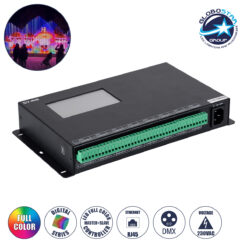 LOC LED Of Cyprus - GloboStar® 90147 SEEKWAY SY-418 - Professional Master Controller - Full Colour LED Digital SPI Pixel Control System - Controller για Ψηφιακά Προϊόντα LED Digital Pixel TTL & DMX512 - Single Colour & RGB & RGBW - Synchronous & Asynchronous - 3 Χρόνια Εγγύηση