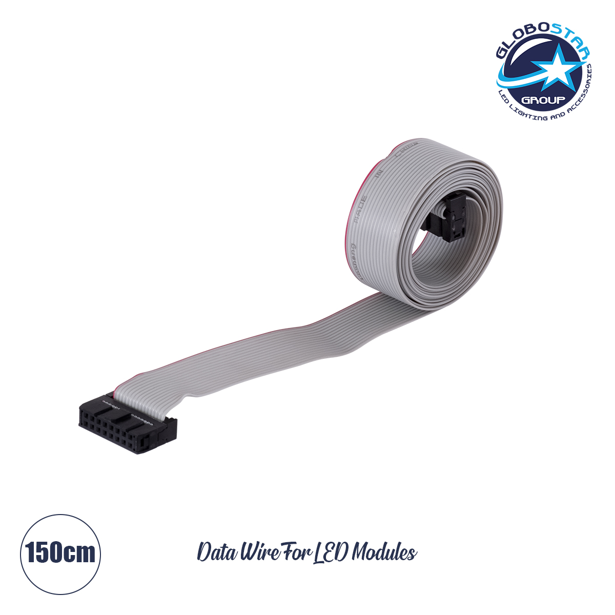 LOC LED Of Cyprus - GloboStar® DATULCO 90242 Καλωδιοταινία 1.5m Data Cable HUB75 Μεταφοράς Σήματος/Εικόνας για Ψηφιακές Οθόνες LED Video Wall Μ150 x Π2.5 x Υ1.5cm - 2 Years Warranty