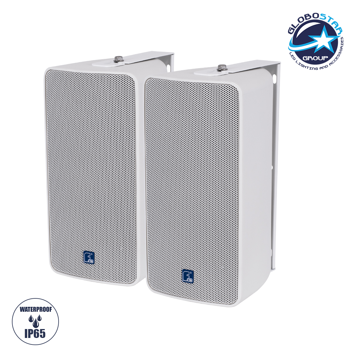 LOC LED Of Cyprus - GloboStar® FDB ES106WT 98003 Facilities Speaker - Παθητικό Ηχείο Εγκαταστάσεων Επιτοίχιο με Μετασχηματιστή 100V & 16Ω - 80W RMS (320W Peak) - 1 x 6" Inches LF & 1 x 1" Inches HF - Αδιάβροχο IP65 - Λευκό - Μ18.2 x Π22.4 x Υ36.2cm - Ζεύγος