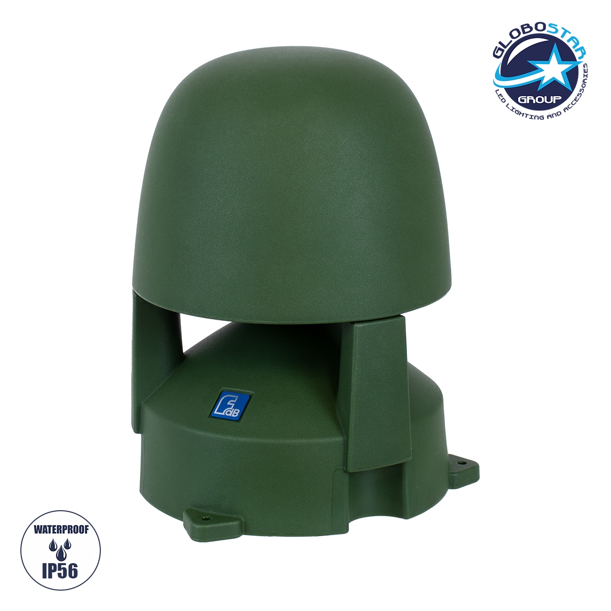 LOC LED Of Cyprus - GLOBOSTAR® FDB LS208 98014 Επιδαπέδιο Παθητικό Ηχείο Εγκαταστάσεων με Μετασχηματιστή 100V & 8Ω - 150W RMS (300W Peak) - 1 x 8" Inches LF & 1 x 1" Inches HF - Αδιάβροχο IP56 - Πράσινο - Μ38 x Π38 x Υ49cm - 2 Χρόνια Εγγύηση