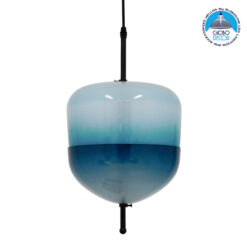 LOC LED Of Cyprus - GLOBOSTAR® TEARDROP 01503 Μοντέρνο Κρεμαστό Φωτιστικό Οροφής με Ντουί 3 x G4 AC 220-240V IP20 - Τιρκουάζ - Μ24 x Π24 x Υ45cm