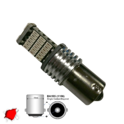 LOC LED Of Cyprus - GloboStar® 1156 - BA15S - P21W 04462 Λάμπα Αυτοκίνητου  45 SMD 4014 Can Bus 5.6W 360° DC 12V IP20  Κόκκινο