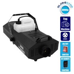 LOC LED Of Cyprus - GLOBOSTAR® SMOKIE 51146 Stage Μηχανή Καπνού 3000W AC 220-240V IP20 DMX512 Protocol & RF Ασύρματο Χειριστήριο - Μ69x Π30 x Υ17cm - 1 Χρόνο Εγγύηση