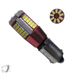 LOC LED Of Cyprus - GloboStar® BA9S - T4W 55784  Λάμπα Αυτοκινήτου Can LED 57 SMD 3014 Can Bus 12 Volt 4.5W 460 lm 360° Ψυχρό Λευκό  6000K