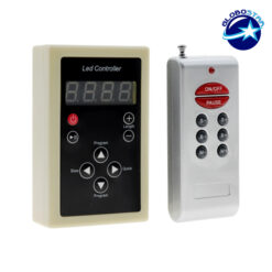 LOC LED Of Cyprus - Ασύρματος LED Digital RGB Controller με Χειριστήριο RF για LED Digital RGB Προϊόντα 5v - 12v - 24v 1024 IC - 2048 IC GloboStar 04036