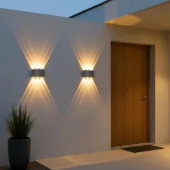 LOC LED Of Cyprus - kelvo® SIXOAD KLV-101-0007 Φωτιστικό Τοίχου / Απλίκα LED 18W 1800lm 30° AC 220-240V Αδιάβροχο IP65 Θερμό Λευκό 2700K - CREE XPE Chip & TÜV SÜD Driver - Γκρι Ανθρακί Ματ - Μ17 x Π4 x Υ8cm - 5 Χρόνια Εγγύηση