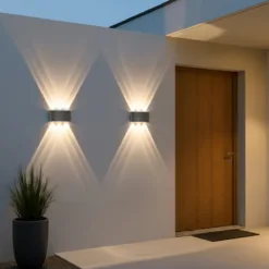 LOC LED Of Cyprus - kelvo® SIXOAD KLV-101-0010 Φωτιστικό Τοίχου / Απλίκα LED 18W 1980lm 30° AC 220-240V Αδιάβροχο IP65 Φυσικό Λευκό 4500K - CREE XPE Chip & TÜV SÜD Driver - Γκρι Ανθρακί Ματ - Μ17 x Π4 x Υ8cm - 5 Χρόνια Εγγύηση