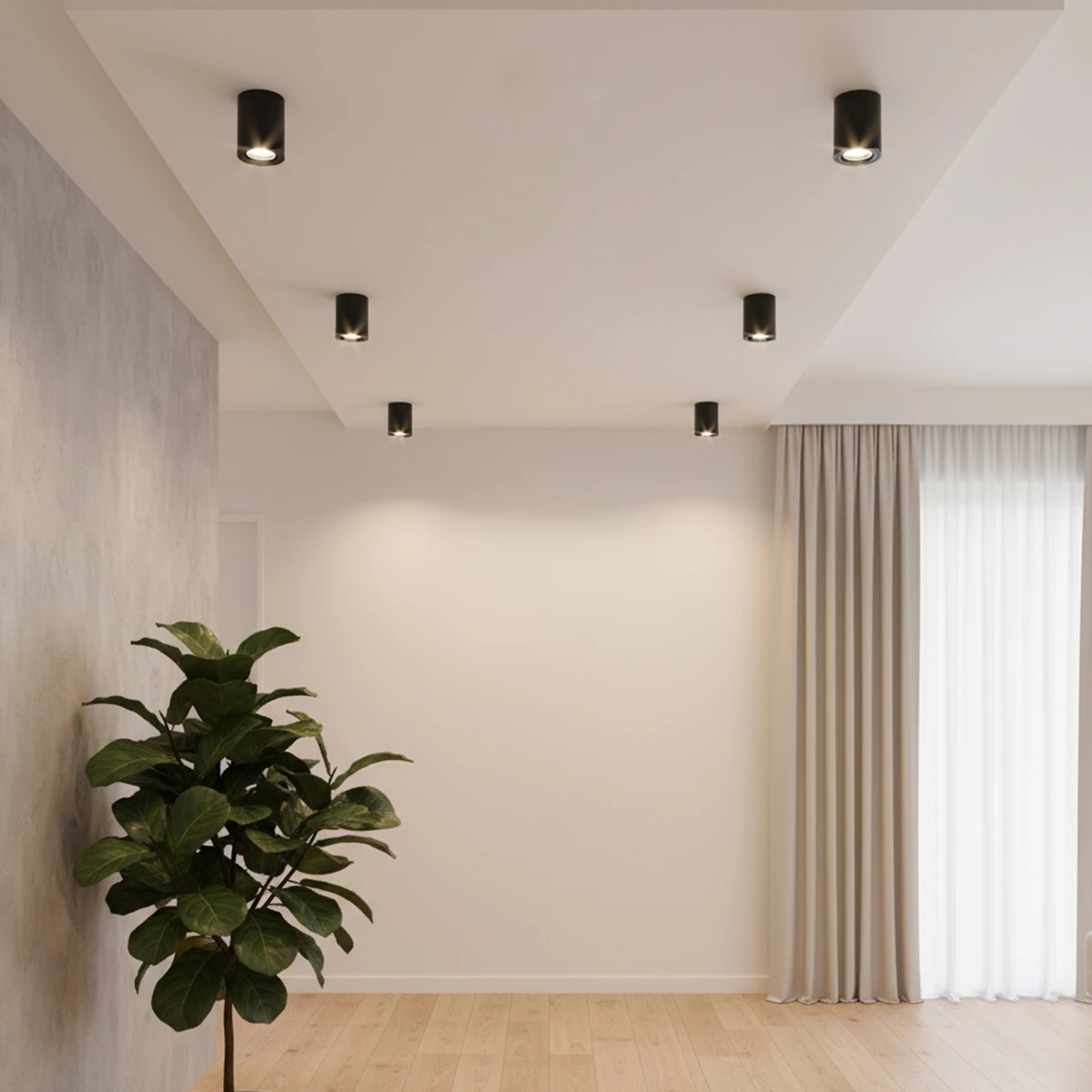 LOC LED Of Cyprus - kelvo® AKIRA KLV-101-0024 Κινούμενο Φωτιστικό Downlight Σποτ για Λάμπα MR16 με Ντουί GU10 AC 220-240V IP20 - Μαύρο Ματ - Μ8 x Π8 x Υ10cm